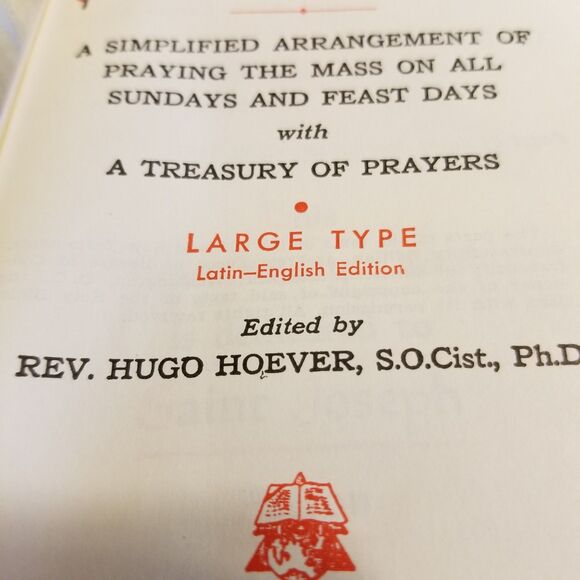 St Joseph Sunday missal large print confraternity version 1964 vintage - Picture 9 of 11